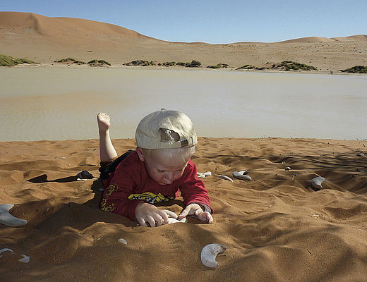 Namib Desert met kindje | rondreizen in Namibië
